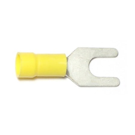 Midwest Fastener Fork Terminal, 10 AWG, Plastic Insulated, 15 PK 69994